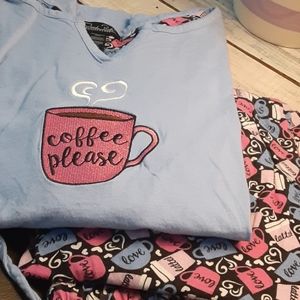 Womens coffee pj set